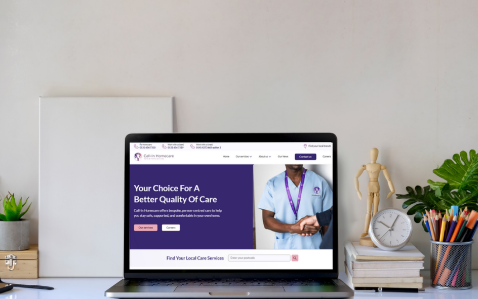 care website redesign